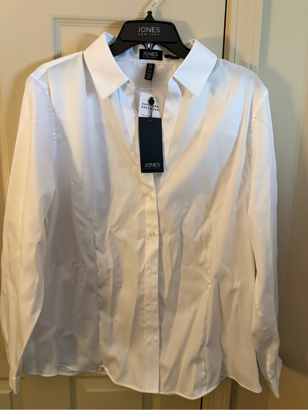 Jones New York White Women's Button-Up Dress Shirt